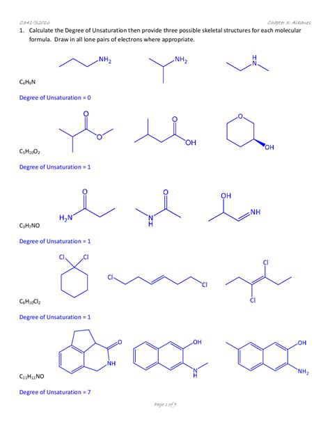 organic chemistry isomers worksheet answers